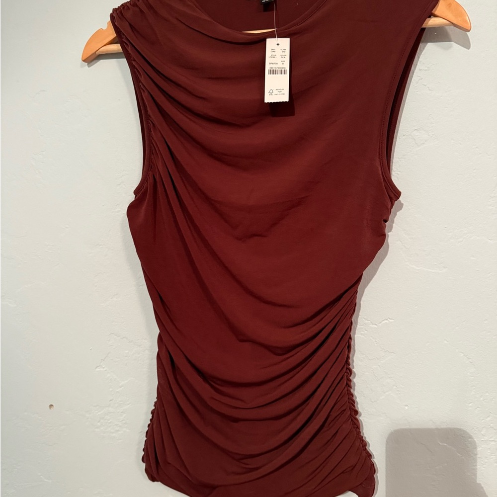 NWT J. Crew Women's Brown Sleeveless Top - Fresh Cacao - Small - Picture 2 of 5